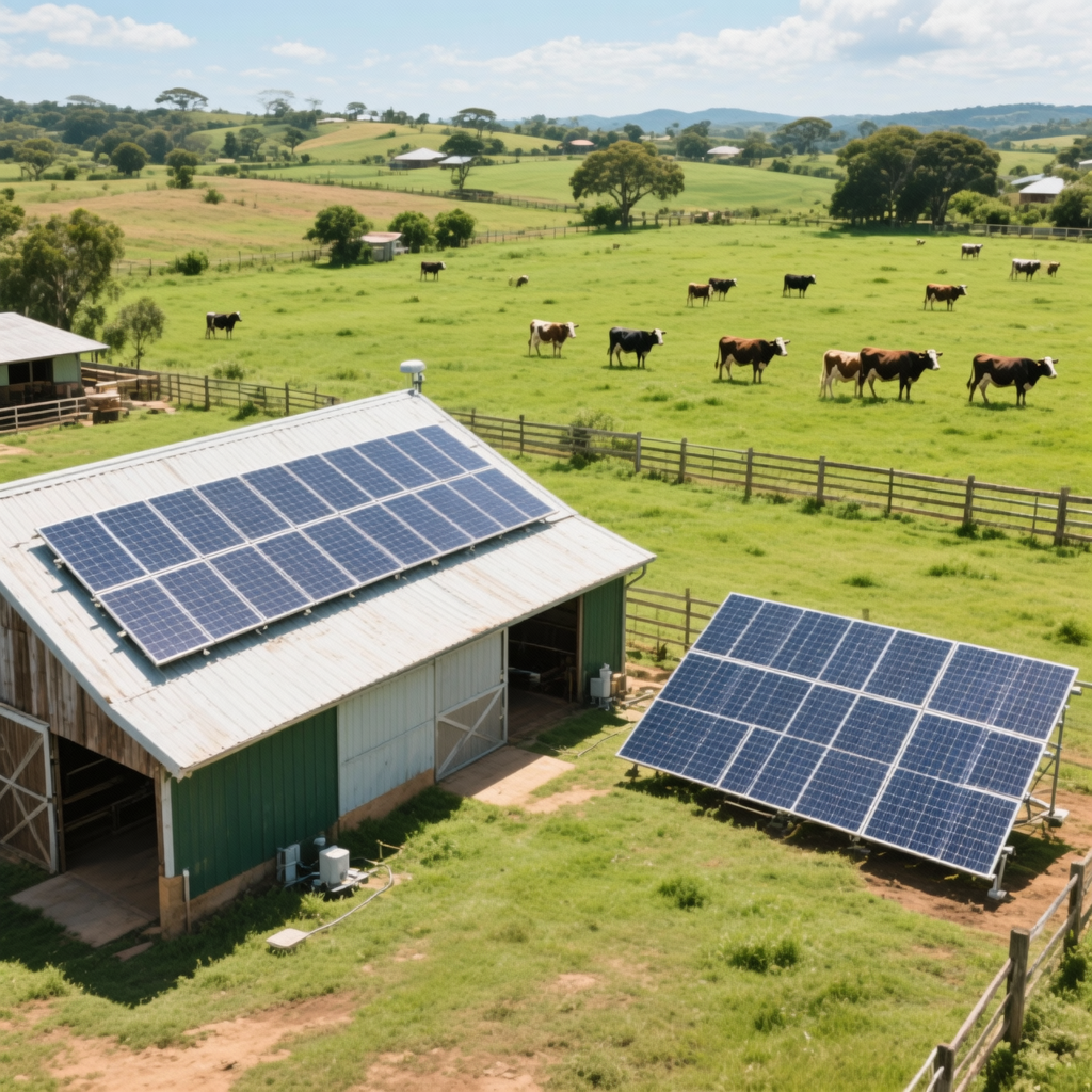 Simulação de fazenda com sistema solar